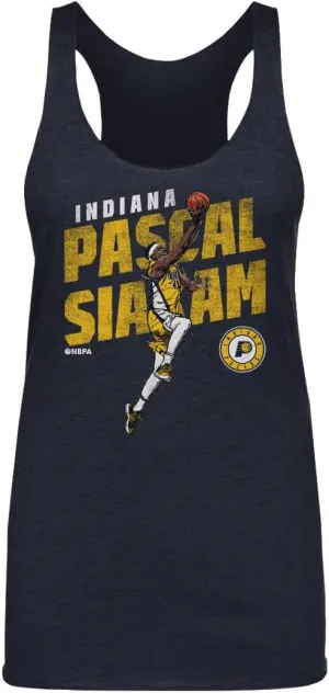 500 LEVEL Pascal Siakam Indiana Pacers Women's Tank Top - Pascal Siakam Indiana Pacers Slant WHT