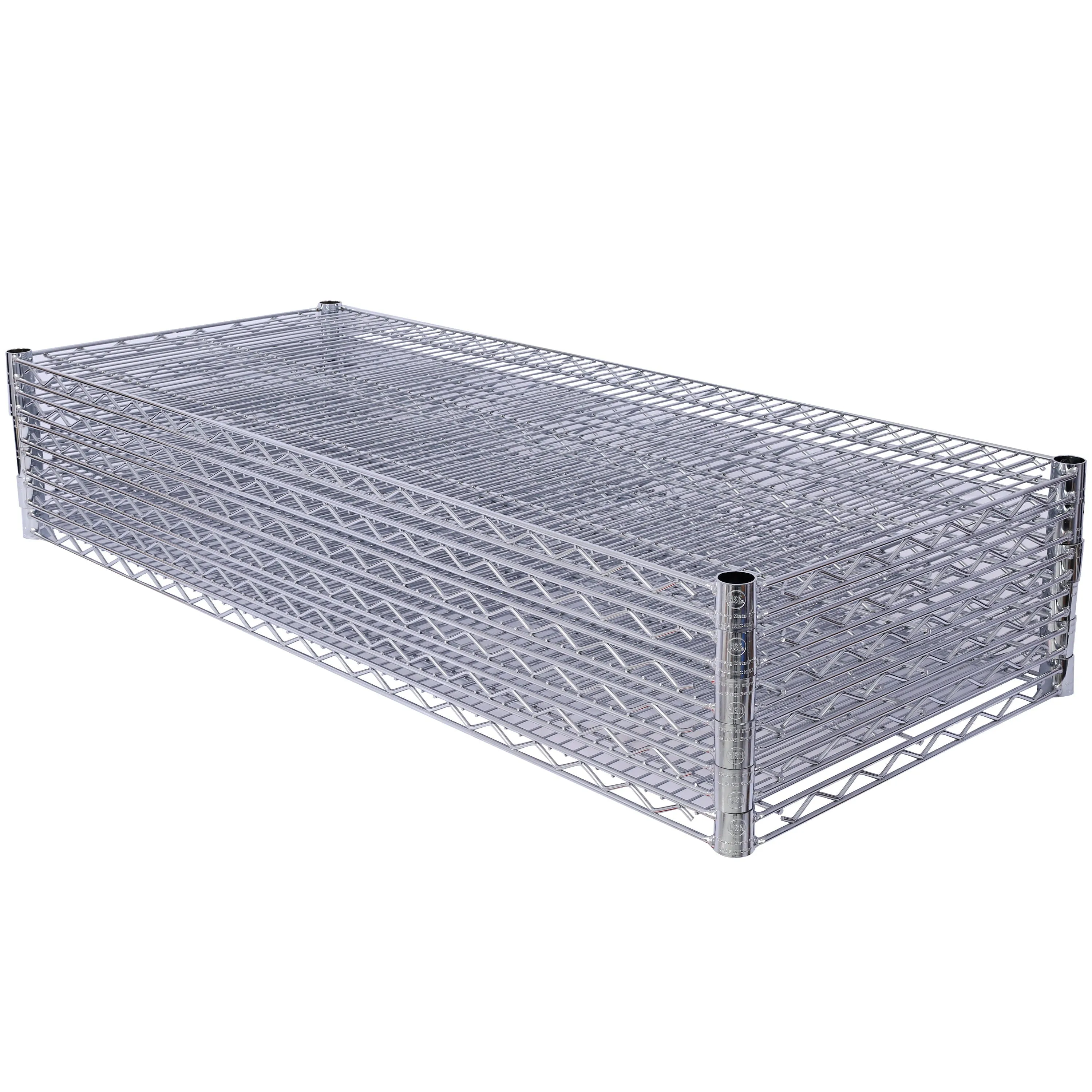 7 Tier Metal Shelf Wire Shelving Unit, 2450Lbs Heavy Duty Adjustable Storage Rack With Wheels & Shelf Liners For Closet Kitchen Garage Basement Commercial Shelving by Couch.com