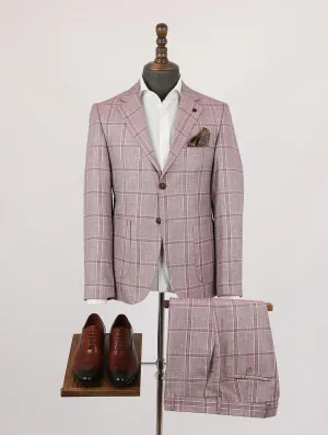 Alistair Pink Set Blazer Linen Suit