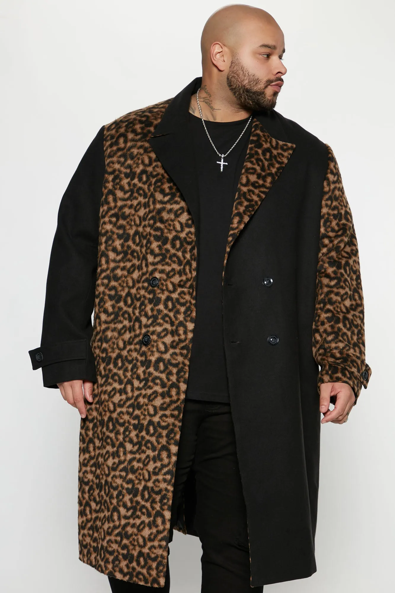 Benjamin Car Coat - Brown/combo