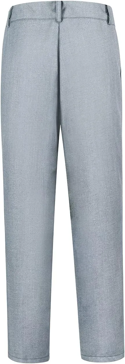 Boys' Flat Front Dress Pants Adjustable Waist School Uniforms Pants