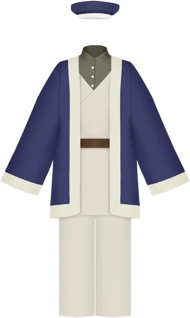 Delicious in Dungeon Falin Touden Cosplay Costume Anime Halloween Outfit Tunic Cloak Pants Hat Suit