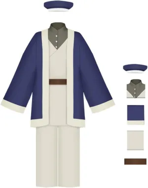 Delicious in Dungeon Falin Touden Cosplay Costume Anime Halloween Outfit Tunic Cloak Pants Hat Suit