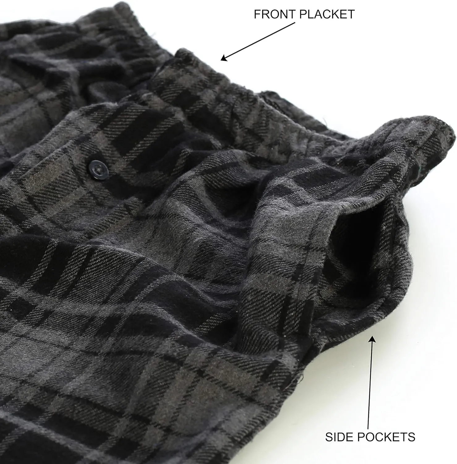 Gioberti Boys Yarn-Dye Brushed 2 Piece Flannel Lounge & Pajama Set with Elastic Waist Pants
