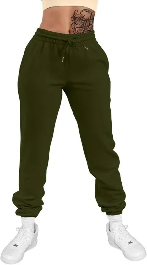 GOKATOSAU Women's Sexy Lounge Stretch Casual Jogger Drawstring Sweatpants with Pockets