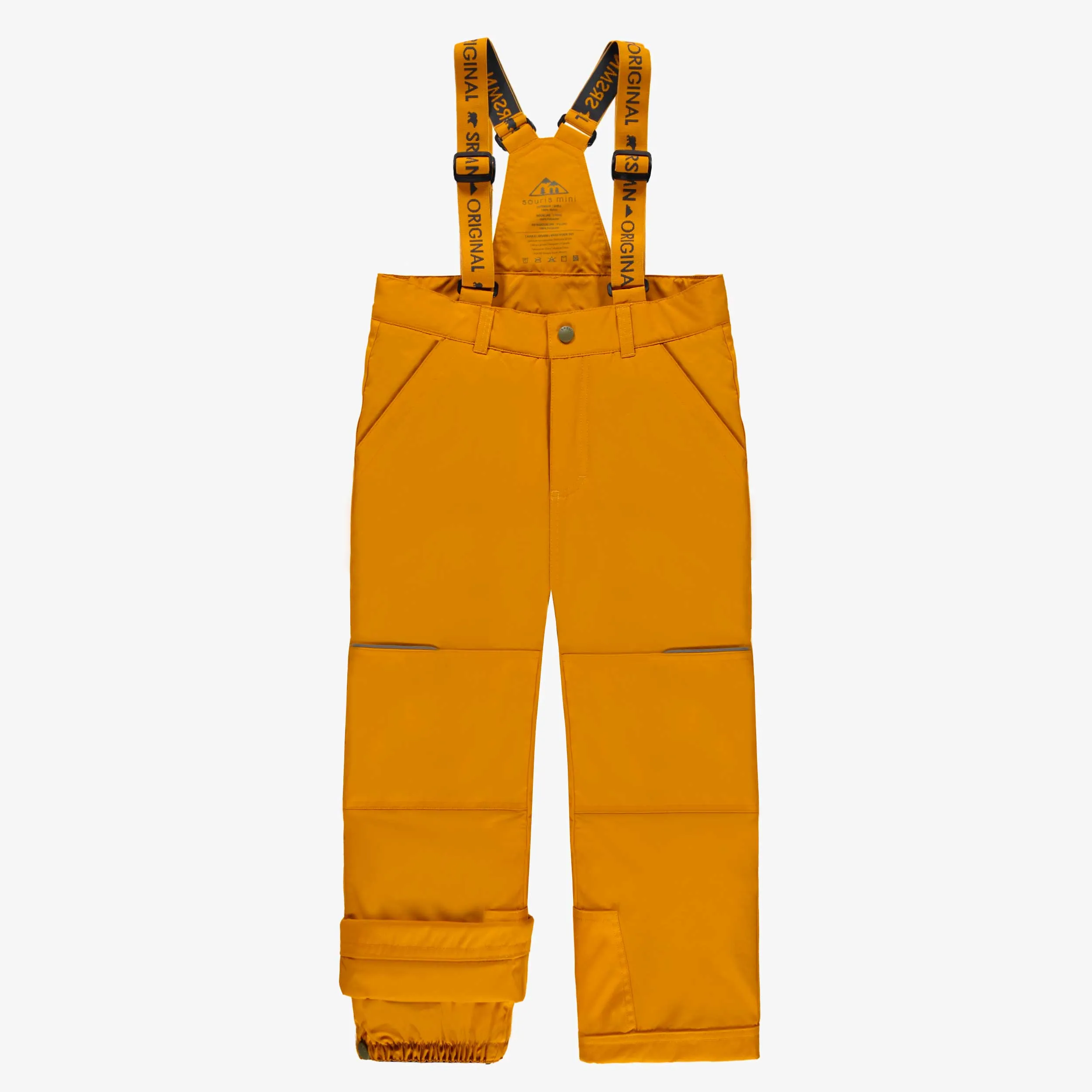 Habit de neige deux pièces vert, jaune et turquoise, enfant || Two-piece yellow, green and turquoise snowsuit, child