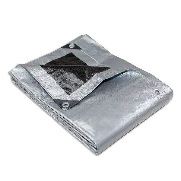 Heavy Duty Silver Tarp Tarpaulin 3.0m x 3.6m