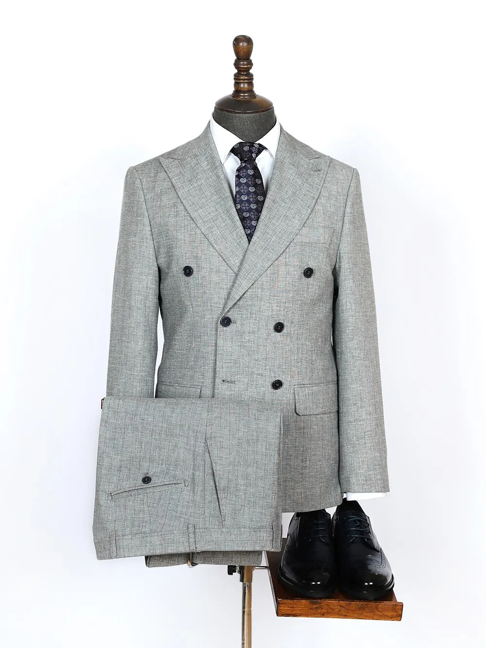 Jamison Grey Set Blazer Linen Suit