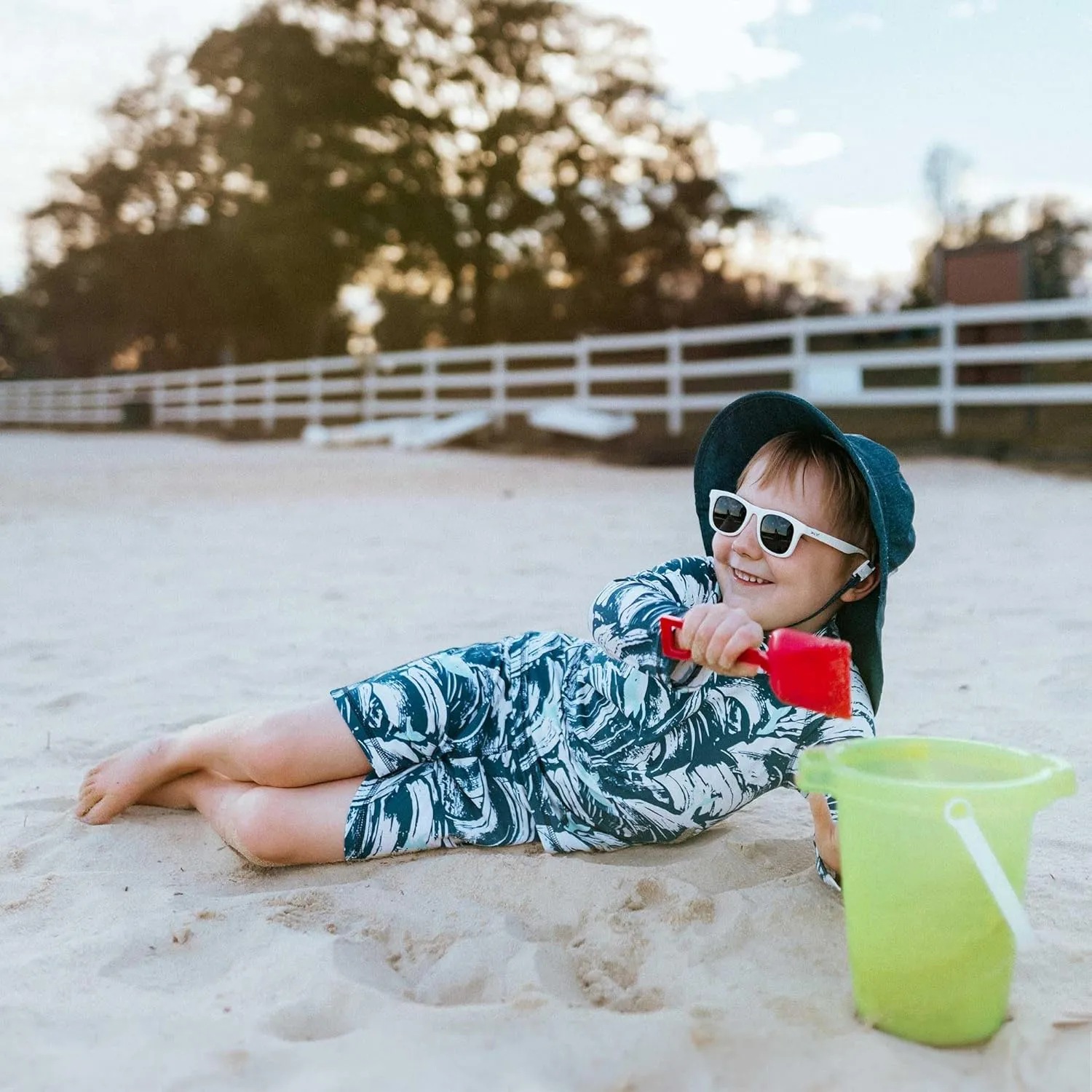 JAN & JUL Long Sleeve 2-pc UV Swim-Suit Set with Shorts (Baby, Toddler, Kids)