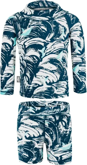 JAN & JUL Long Sleeve 2-pc UV Swim-Suit Set with Shorts (Baby, Toddler, Kids)