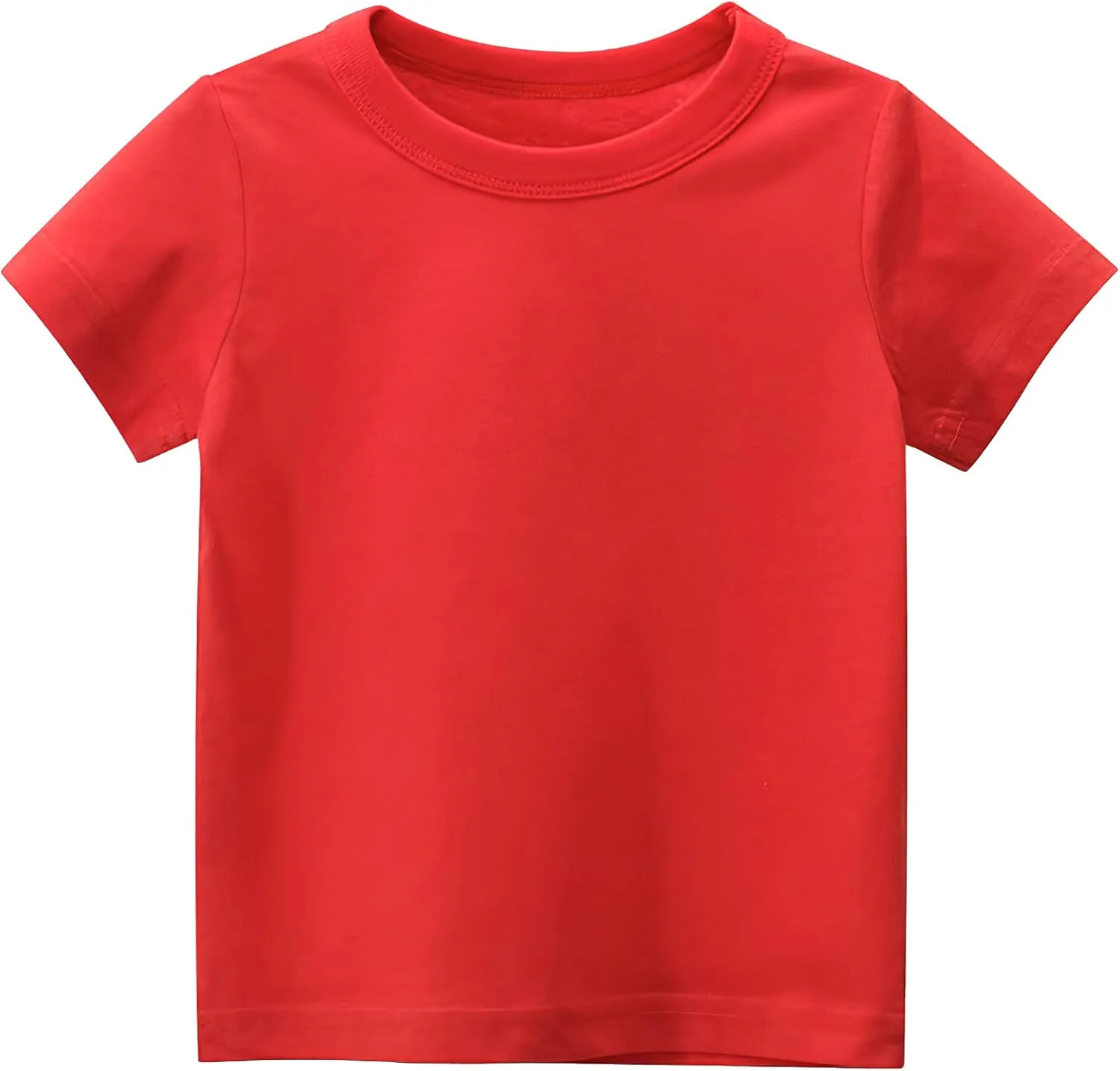 Kids Boys 3 Pack T-Shirt Cotton Tee Short Sleeve Crewneck Top Undershirts 1-8 Years