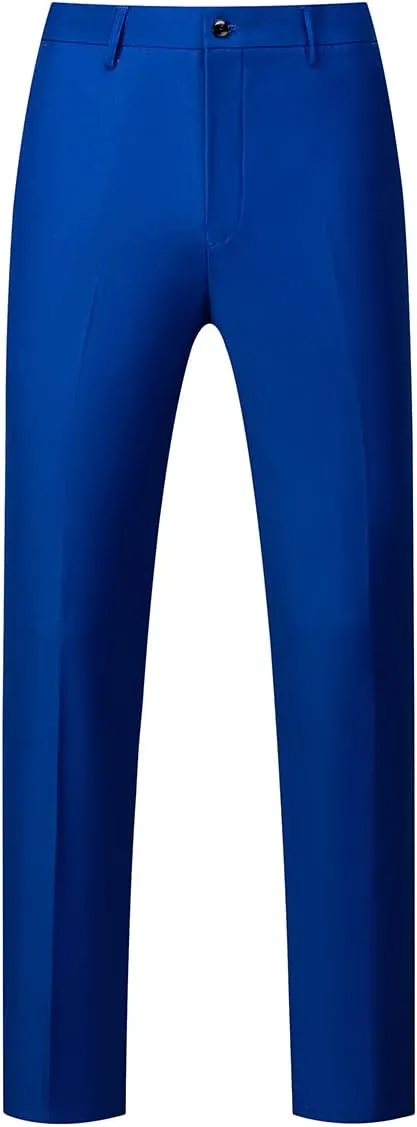 KUDORO Mens Suits Slim Fit 2 Piece Formal Two Button Single Breasted Tuxedo for Men Wedding Casual Business Jacket Pants