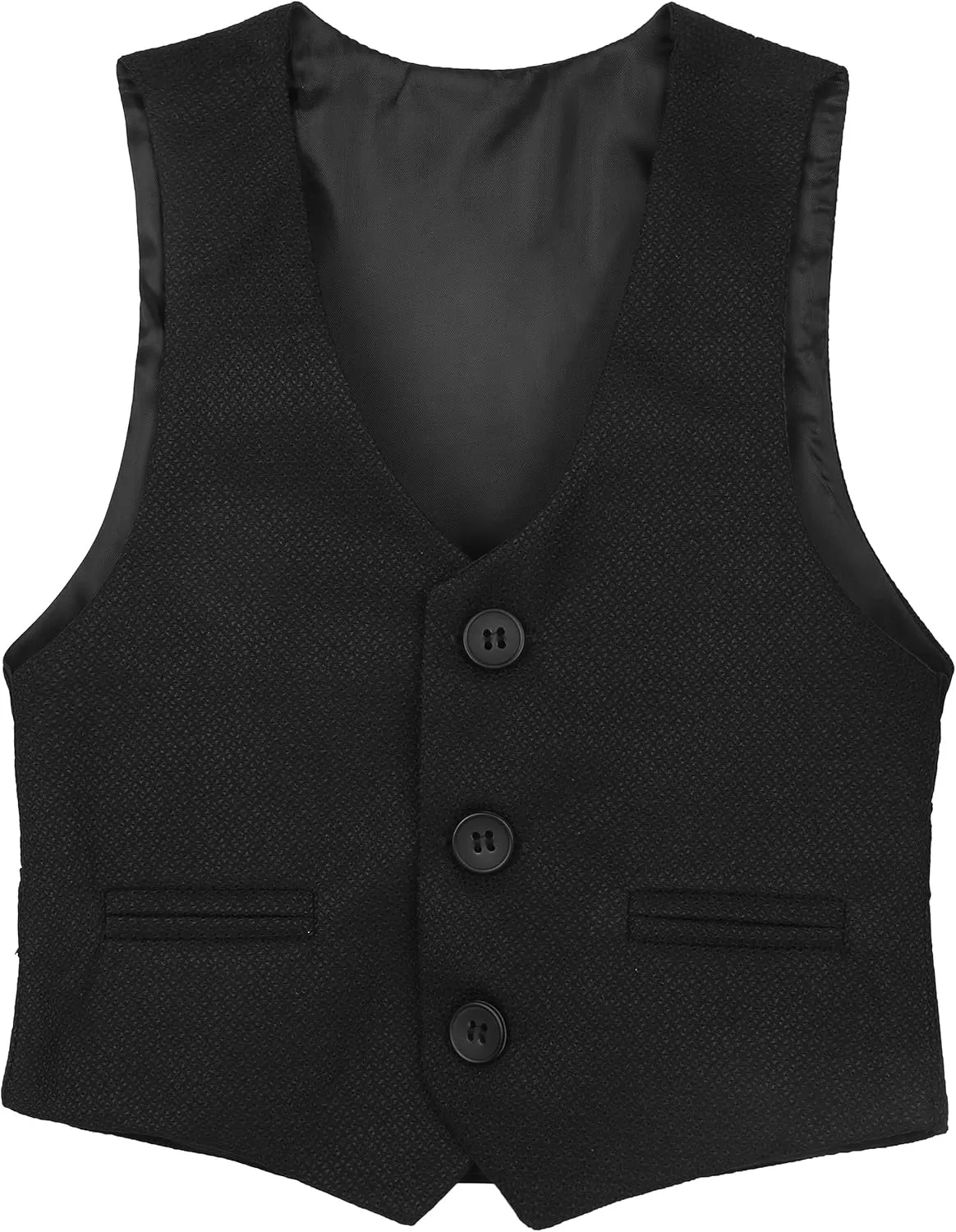 Lilax Boys Formal Suit 4 Piece Vest, Pants and Tie Dresswear Suit Set
