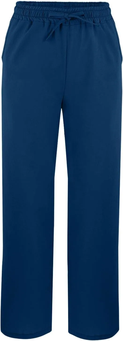 Linen Pants for Women 2025 Summer High Waist Elastic Straight Leg Pant Casual Loose Lightweight Beach Trousers