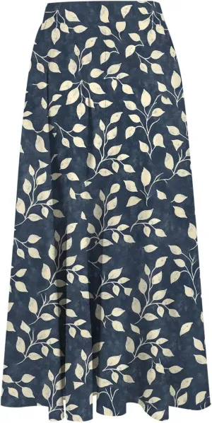Long Skirts for Women High Elastic Waist Boho Flowy Midi Skirt Casual Summer Floral Pleated A Line Boho Cute Skirts