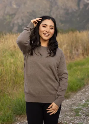Mazu Ever Be Round Sweater Dark Brown