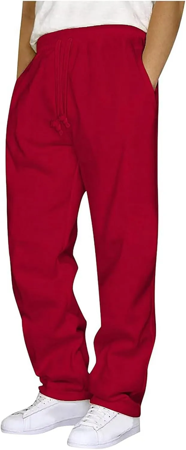 Mens Hippie Harem Pants Casual Elastic Drawstring Tapered Pants 2025 Solid Color Baggy Yoga Drop Crotch Trouser