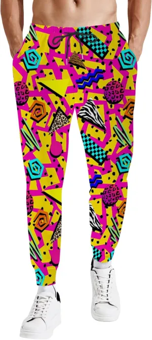 Mens Jogger Pants 80s Outfit for Men Costumes Sweatpants 90s Outfit for Men Casual Sports Track Pants