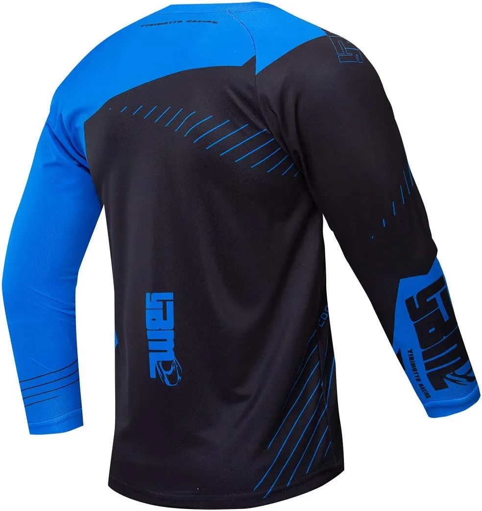 Men's Mountain Bike Jersey Long Sleeve Cycling Shirt Downhill Racing Jersey Off Road Clothing
