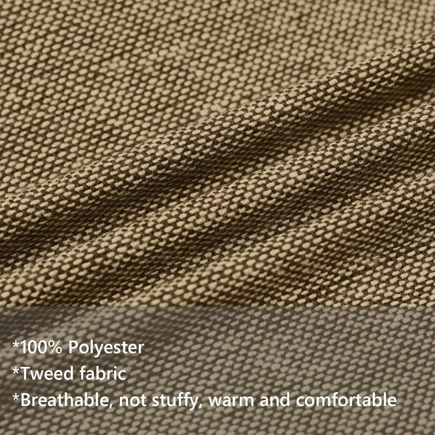 Mens Slim Fit Suit 2 Piece Tweed Suit for Men One Button Formal Wedding Prom Tuxedo Suits Jacket Pants Set