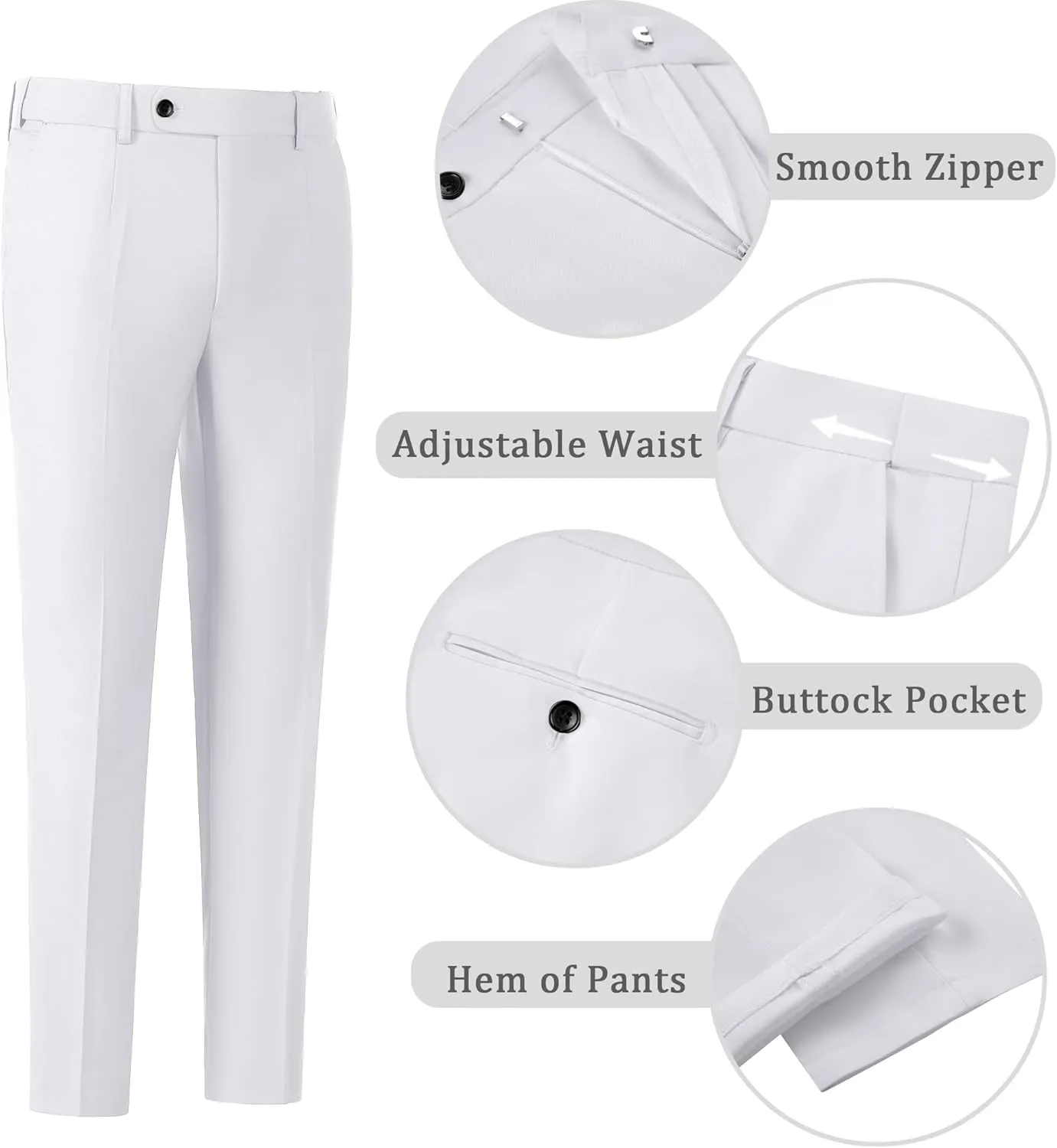 Mens Suit Slim Fit 3 Piece Suits for Wedding Formal Suit Jacket Vest Pants Set Business Casual Suits Prom Tuxedos