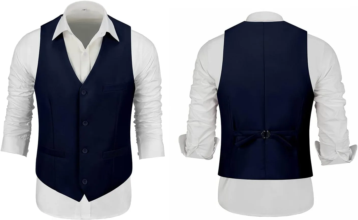 Mens Suits 3 Pieces Slim Fit Groomsmen Wedding Suit for Men Notched Lapel Formal Prom Tuxedos Jacket Pants Vest Set