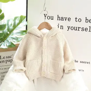 Mimi Fleece Lined Hooded Knit Cardigan
