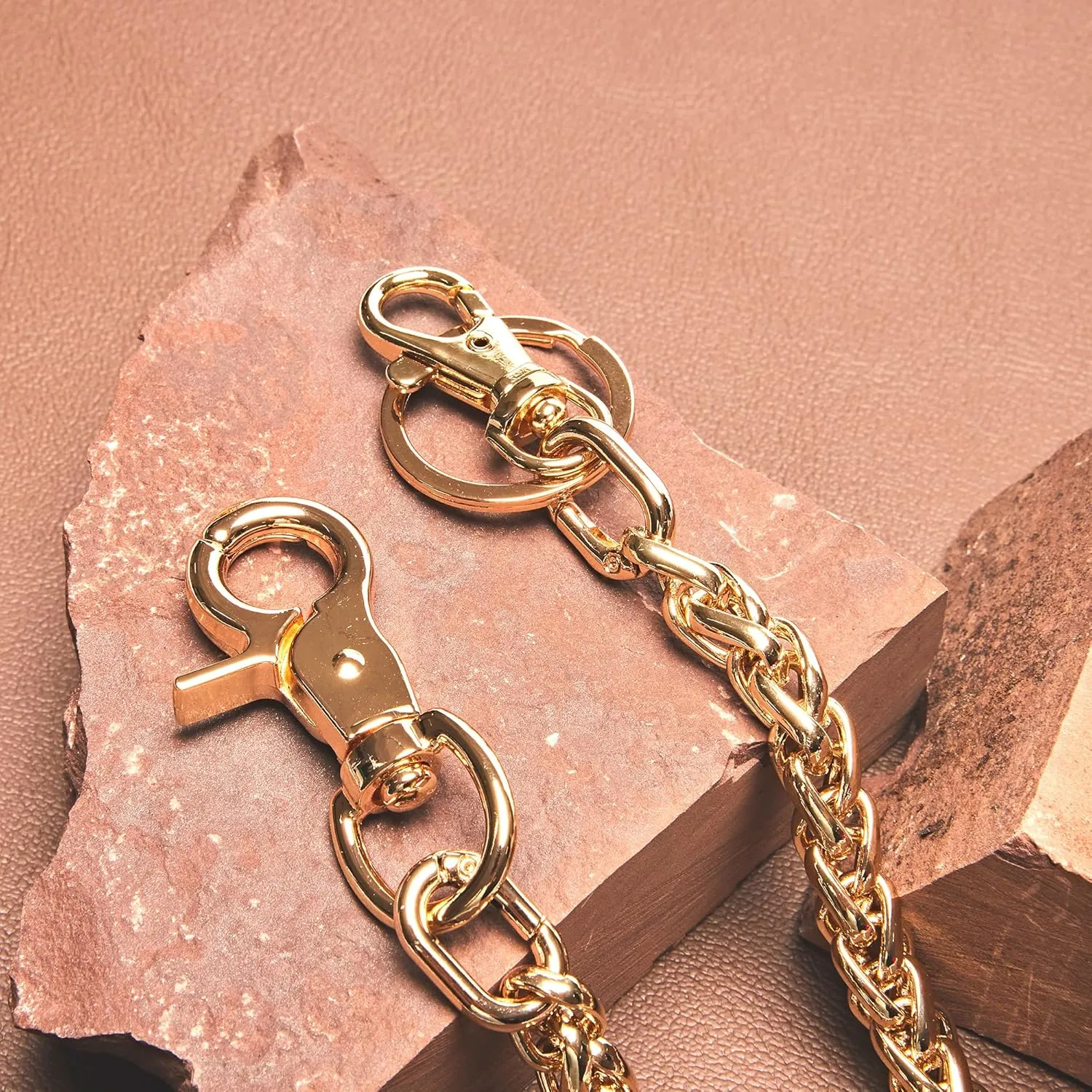 newtro Wallet Chain Men Women Boy Girl, Biker Motorcycle Pants Jean Punk Long Key Chain Black Gold Silver 26 Types