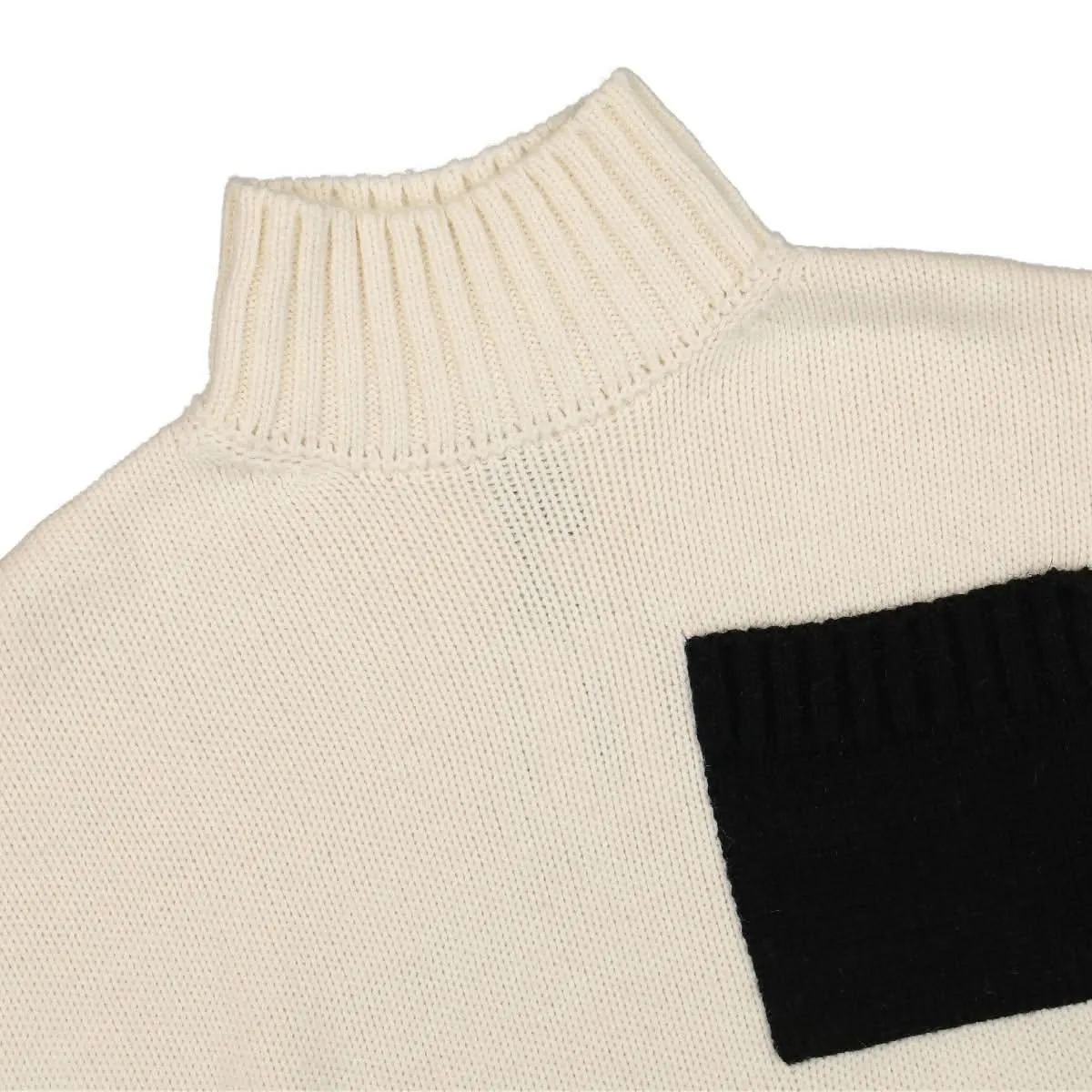 Patch Pocket Turtleneck Jumper