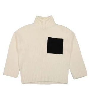 Patch Pocket Turtleneck Jumper