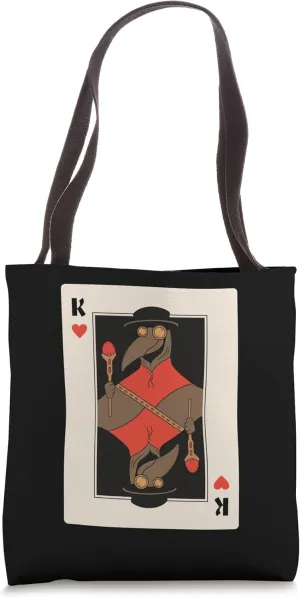 Plague Doctor Playing Card - Funny Medieval Creepy Goth Tote Bag