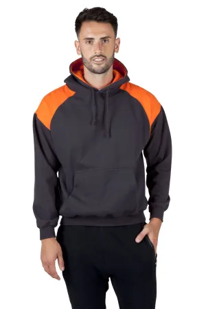 Ramo Mens Shoulder Contrast Panel Hoodie 1st(12 Colour) (F303HP)