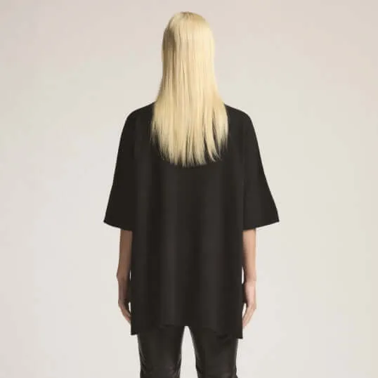Raw by Raw Evelyn Cape in Jet Black