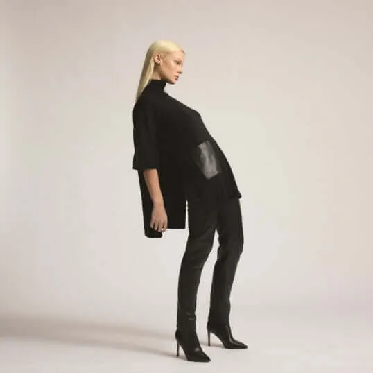 Raw by Raw Evelyn Cape in Jet Black