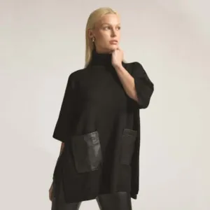 Raw by Raw Evelyn Cape in Jet Black