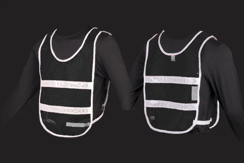 Reflective Standard Safety Vest Black/White