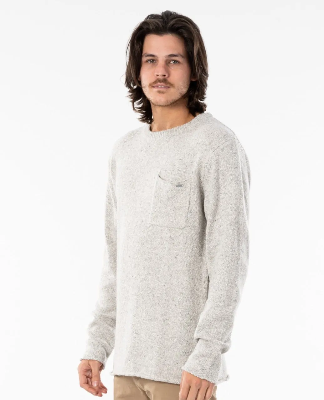 RIP CURL NEPS CREW - GREY MARLE