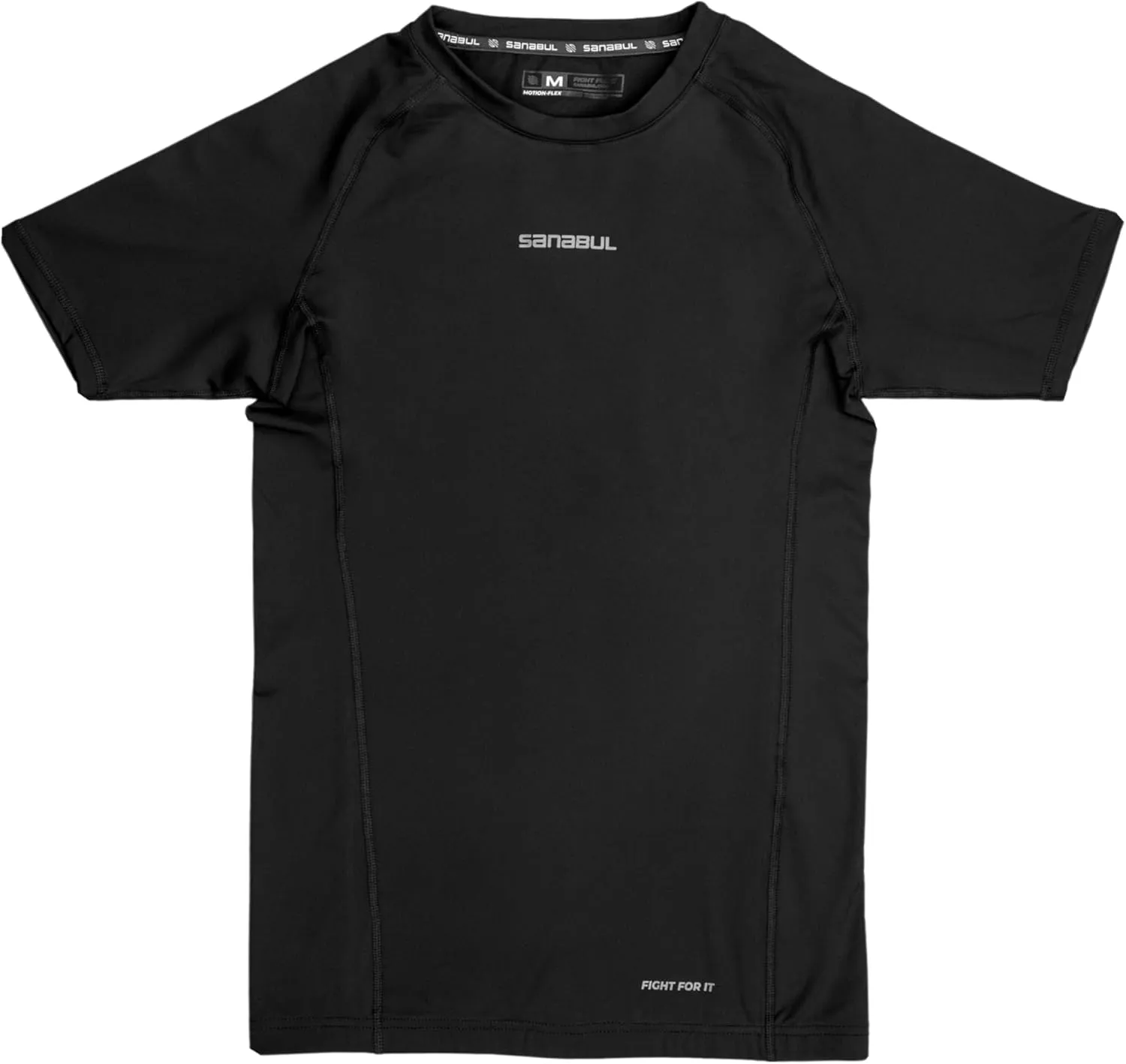 Sanabul Model Zero Rash Guard Short Sleeve Compression Shirts for Men | MMA BJJ T Shirt | Workout Cross Training Rash Guard