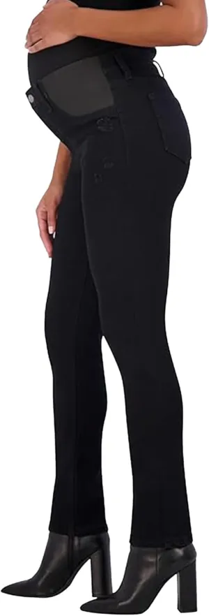 Savi Parker Maternity Jeans for Women, Straight Leg Elastic Under Belly High Waist Pant, Pregnancy Clothes for All Seasons