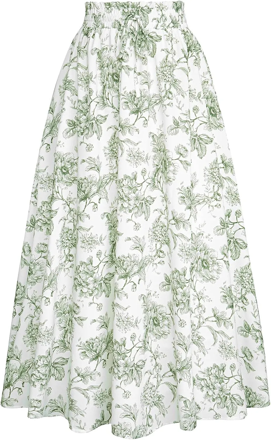 Scarlet Darkness Renaissance Maxi Skirts for Women Summer Floral Long Skirt with Pockets