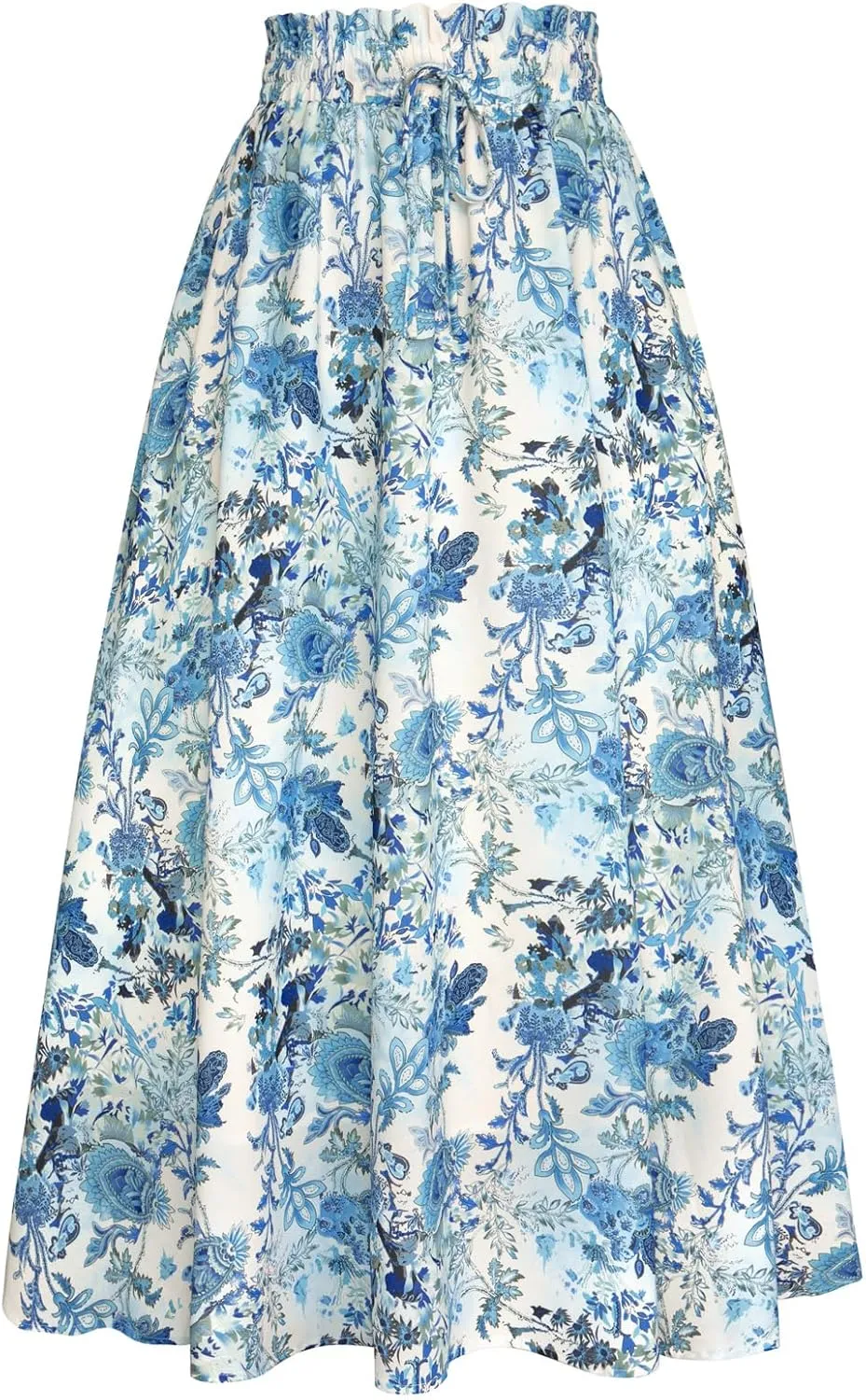 Scarlet Darkness Renaissance Maxi Skirts for Women Summer Floral Long Skirt with Pockets