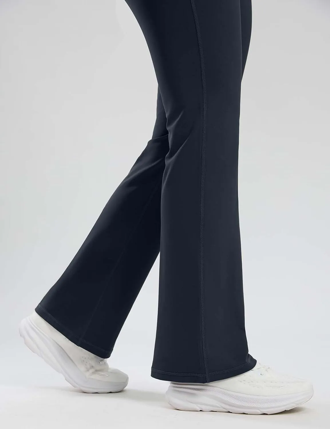 Seamaid Fleece Lined Pants Women 30" Water Resistant Flare Leggings Winter Bell Bottom Yoga Pants with Pockets Hiking