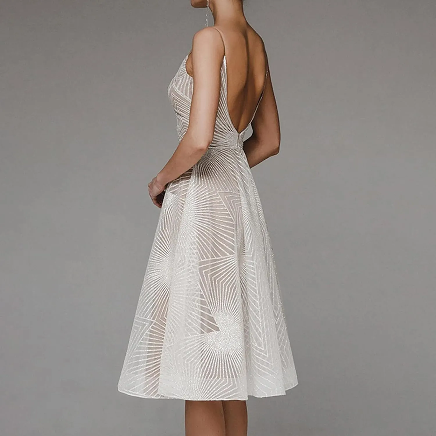 Semi Formal Dresses for Women Evening Party Plus Size Midi Cocktail Elegant Homecoming Prom Dress Summer Beach Dress