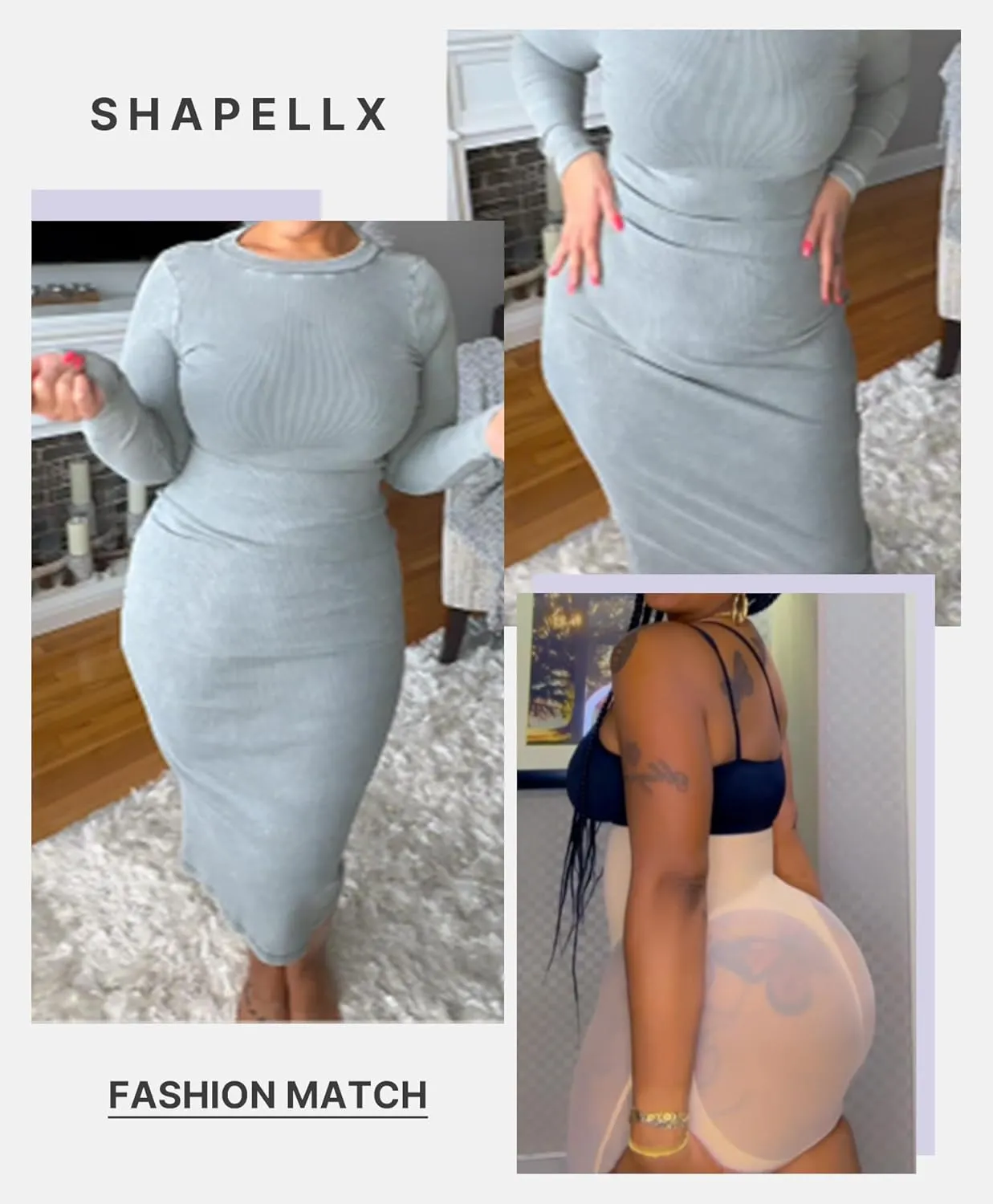 SHAPELLX Shapewear Tummy Control High Waist Shaping Butt Lifting Shorts Cincher Girdle Womens Body Shaper Panties