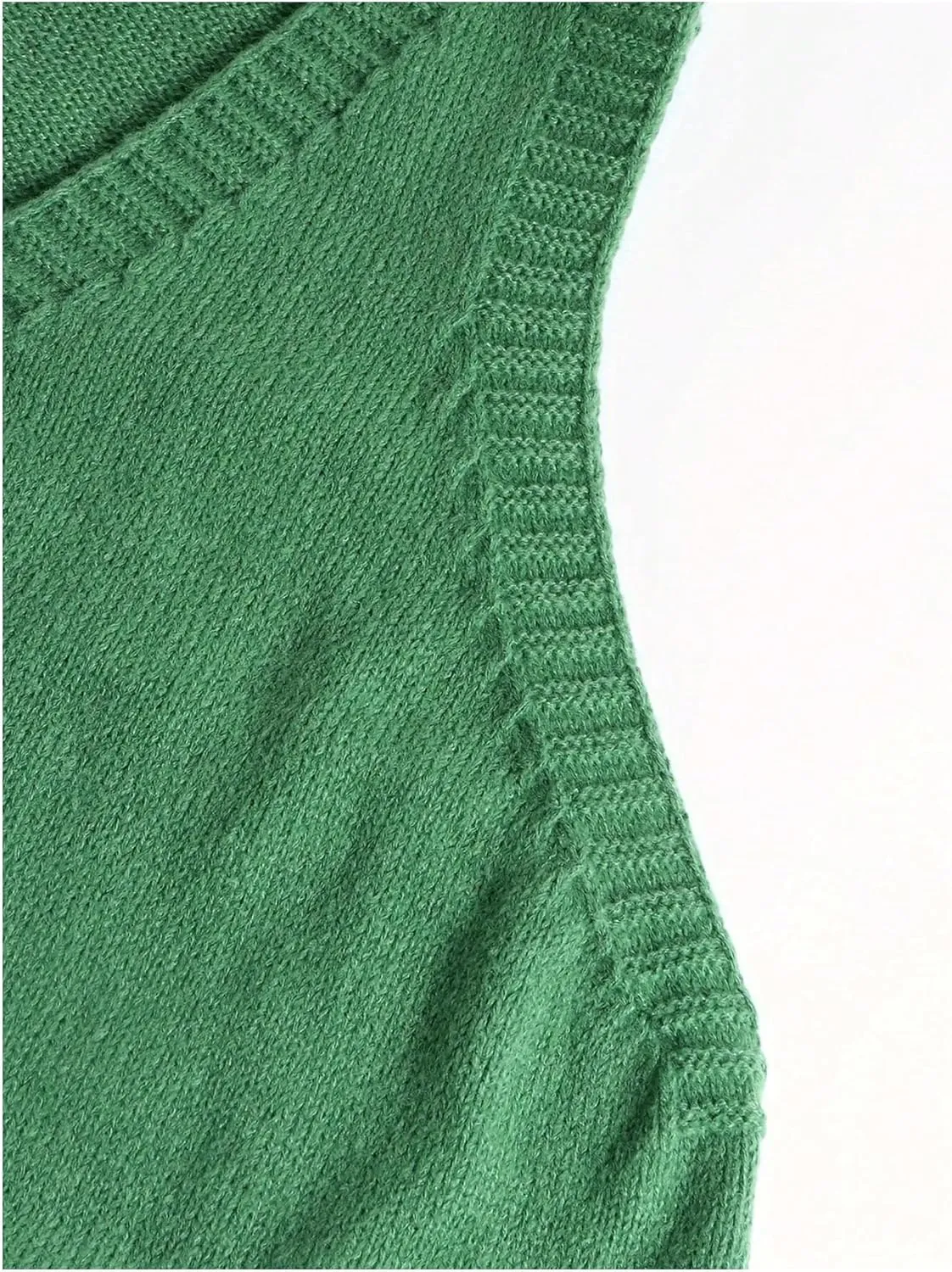 SOLY HUX Women's Plus Size Sweater Vest V Neck Sleeveless Loose Fit Knit Pullover Tank Tops with Pockets