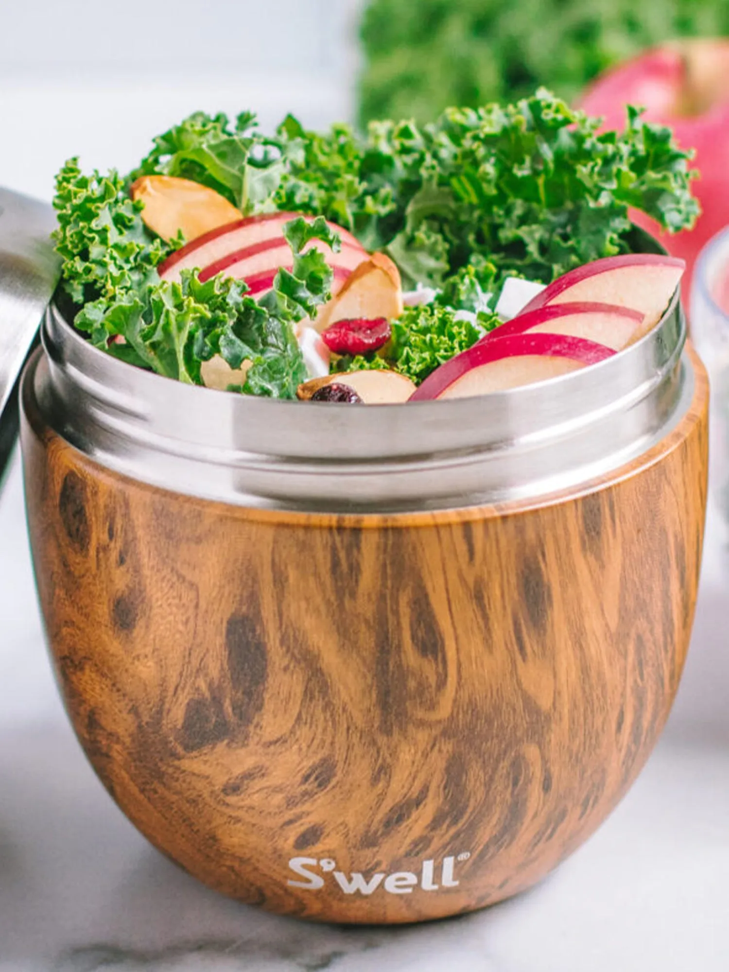 S'well Eats Insulated Food Bowl Set 16oz, Teakwood