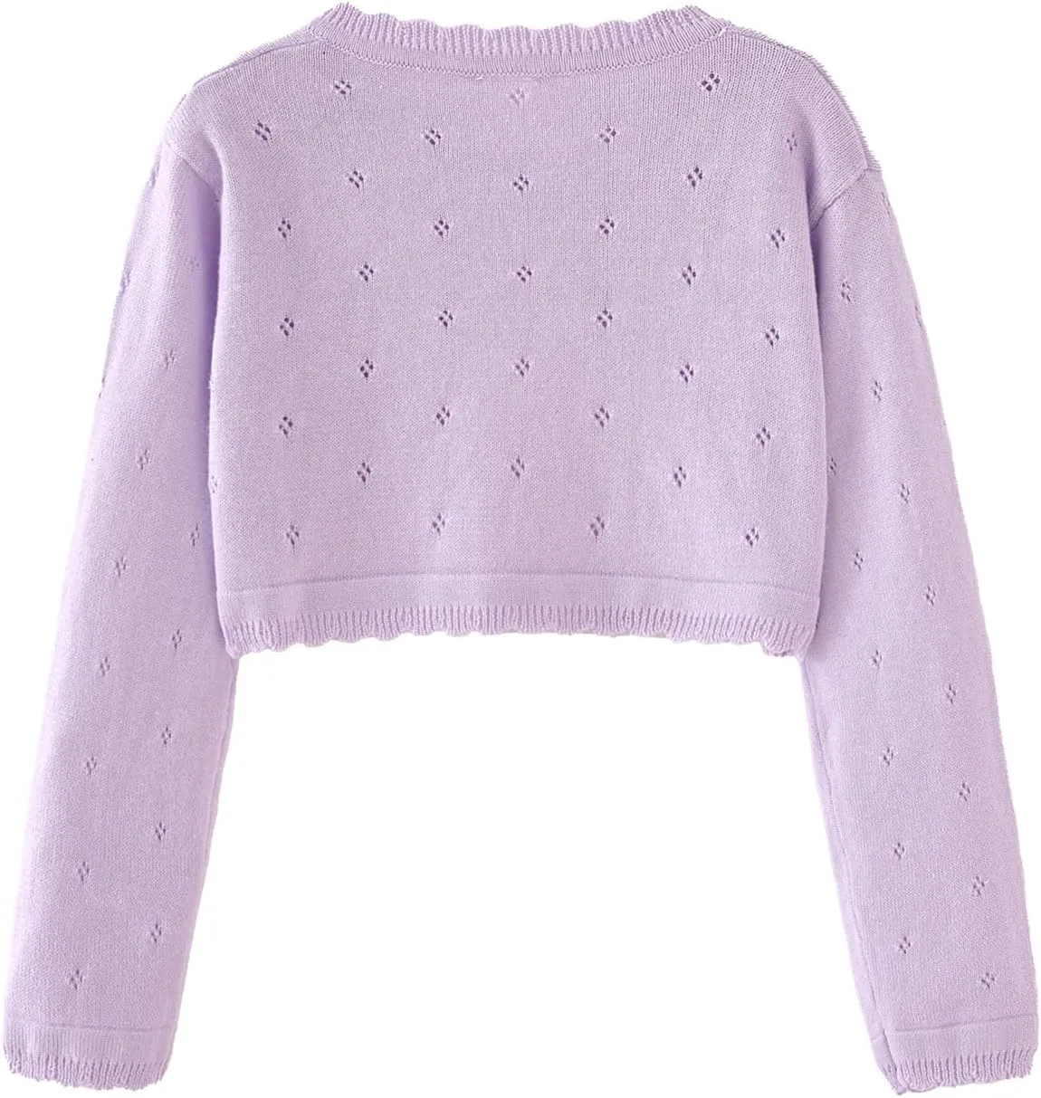 Toddler Girls Cardigan Sweater Bolero Shrug Baby Kids Long Sleeve Cropped Dress Up Button Closure Jacket Tops