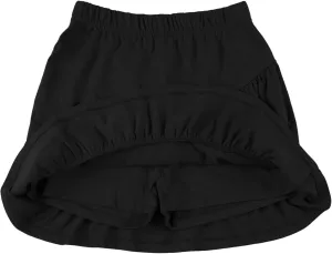 UNACOO 2 Packs 100% Cotton Tiered Ruffle Skirt with Elastic Waistband for Girls