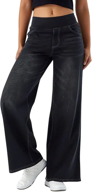 utcoco Straight Leg Jeans for Women 2025 Loose Y2K High Waist Wide Leg Macroelastic Denim Pants Trousers