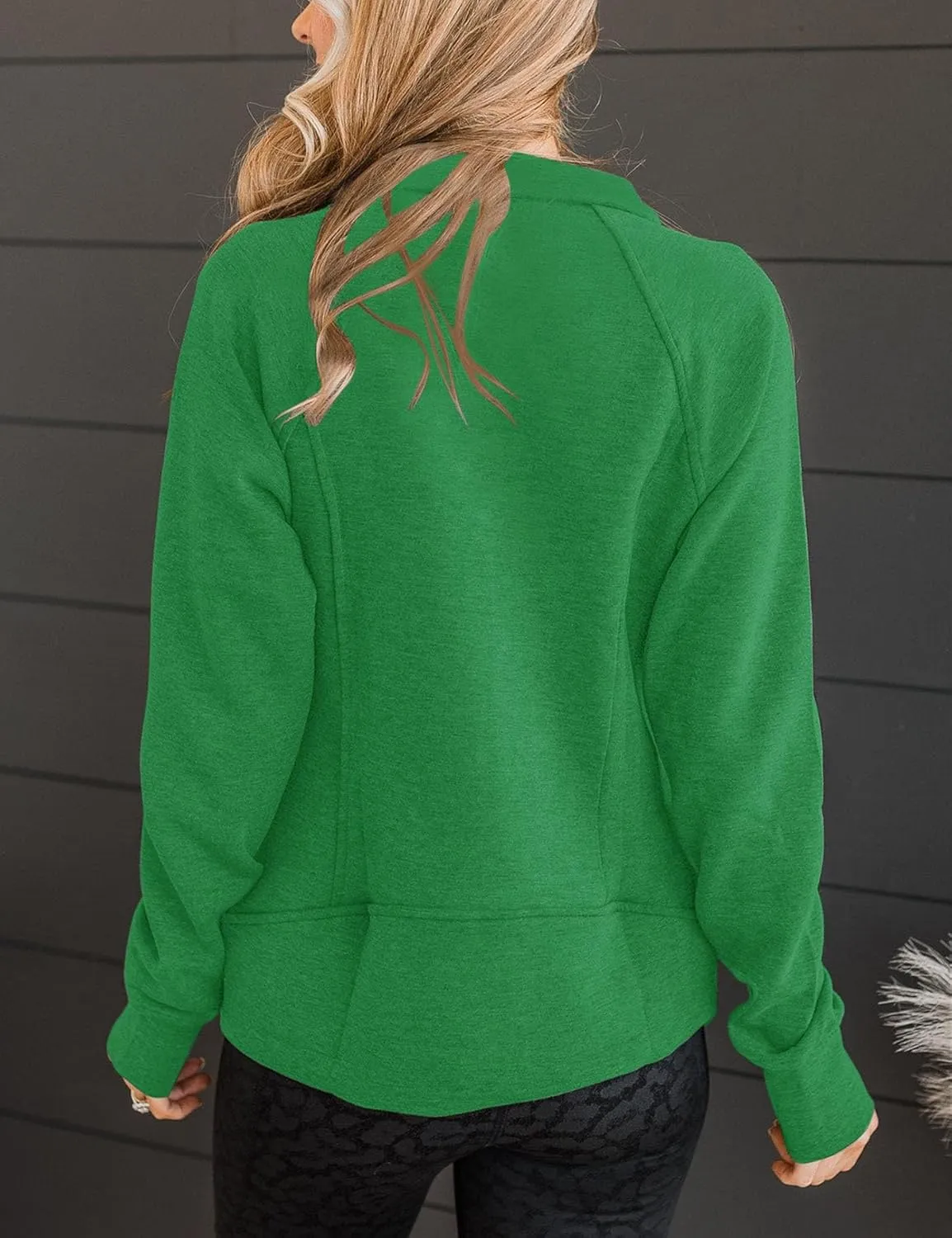 Vivitulip Womens Full Zip Up Athletic Jacket Long Sleeve Lightweight Pocketed Workout Coat Tops with Thumb Holes